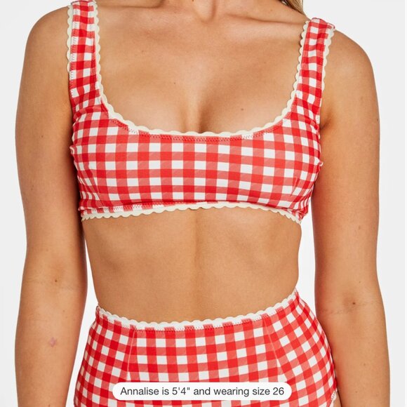 Hammies Red Gingham Swimsuit - Picture 1 of 9